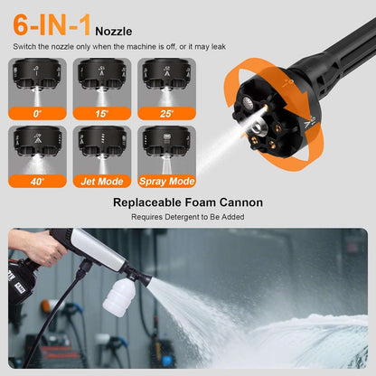 Cordless Pressure Washer Battery Powered /غسالة ضغط لاسلكية تعمل بالبطارية