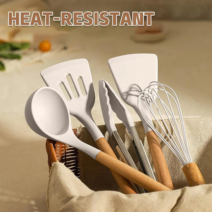 33 Piece Non-Stick Kitchen Utensils with Stand